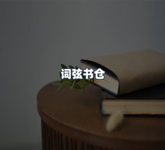 关于词弦书仓